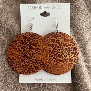 Leopard Print Fashion Earrings